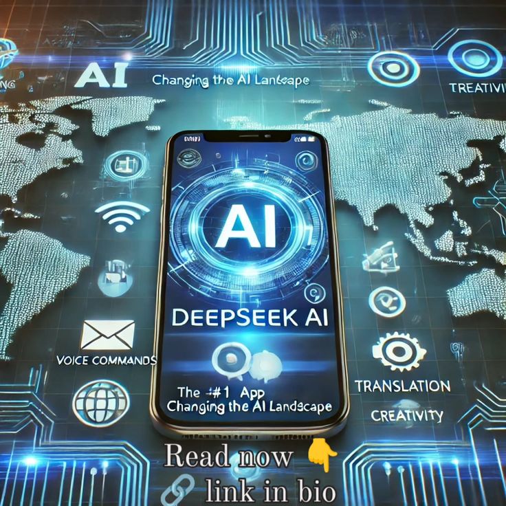 A vibrant digital design featuring the term deepseekai, emphasizing AI elements, reflecting trends in digitixel marketing.